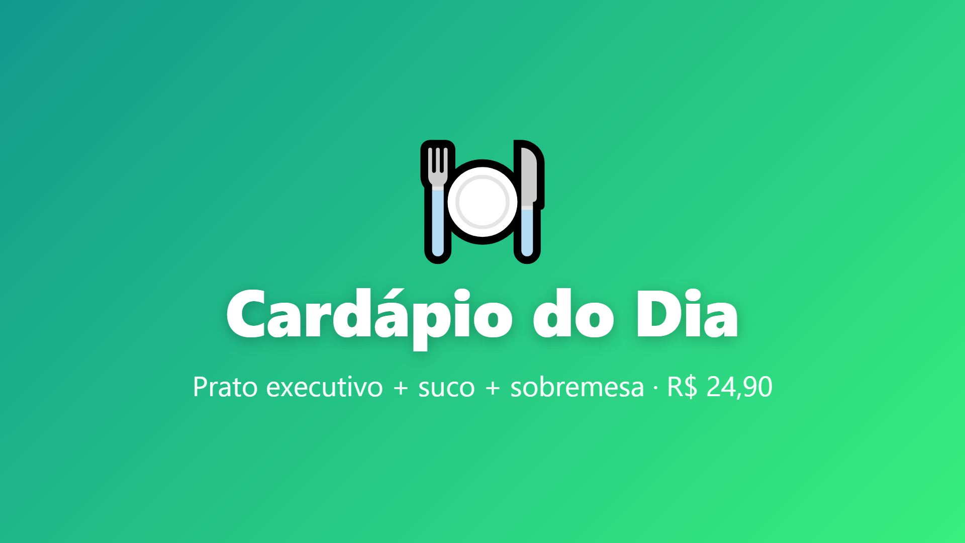 A TV exibindo a playlist em tela cheia (captura real da TV)